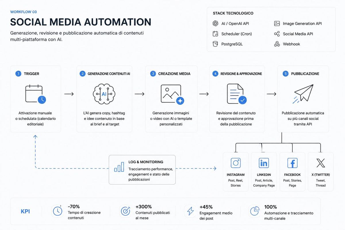 Social Media Automation — workflow diagram